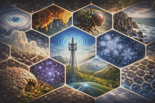 Hexagonal Cell Grid Pattern