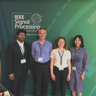 Prof. Erik G. Larsson and my PhD colleagues: Oksana Moryakova and Chung-Hsuan Hu